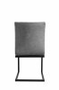 The Chair Collection Diamond Stitch Dining Chair Grey PU (Pair)