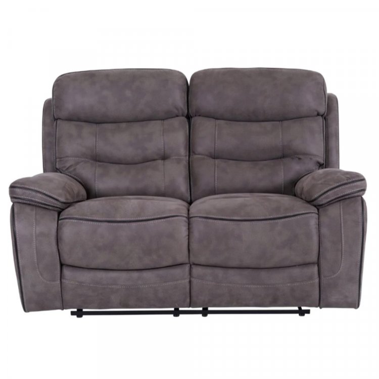 HP Collection - Noah Reclining 2 Seater Sofa - Grey